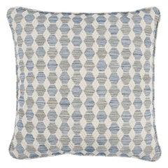 Schumacher Coquina 20"" Kissen in Blau