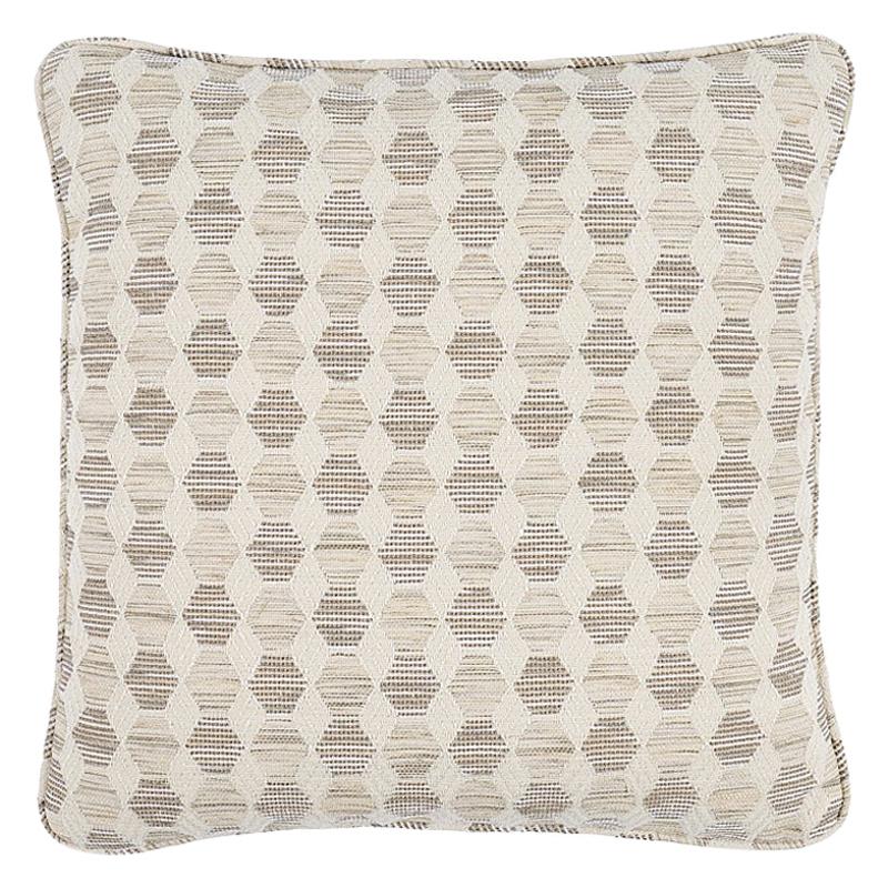 Schumacher Coquina 20" Pillow in Natural For Sale