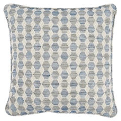 Schumacher Coquina 22" Pillow in Blue