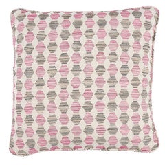 Schumacher Coquina 22" Pillow in Pink