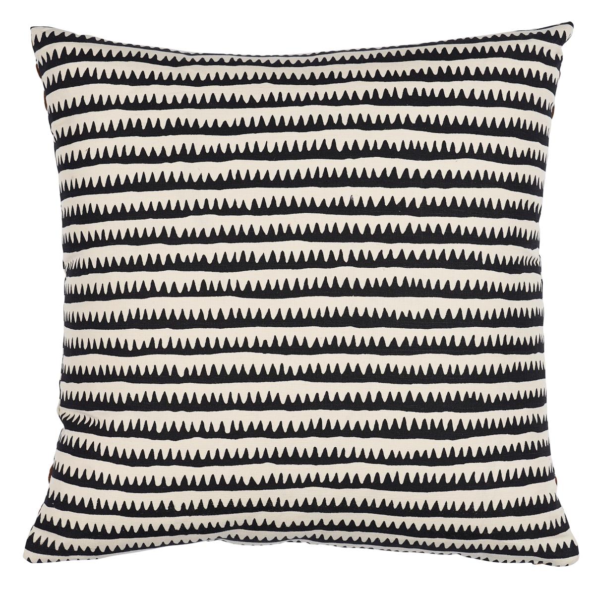 This pillow features Camden Cotton Check with a fringe finish. A classic one and a half-inch buffalo check, this woven cotton is a wonderful complement to both prints and plains. Pillow includes a feather/down fill insert and hidden zipper