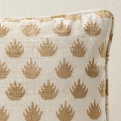 Schumacher Coronation Velvet 16x12" Pillow in Camel