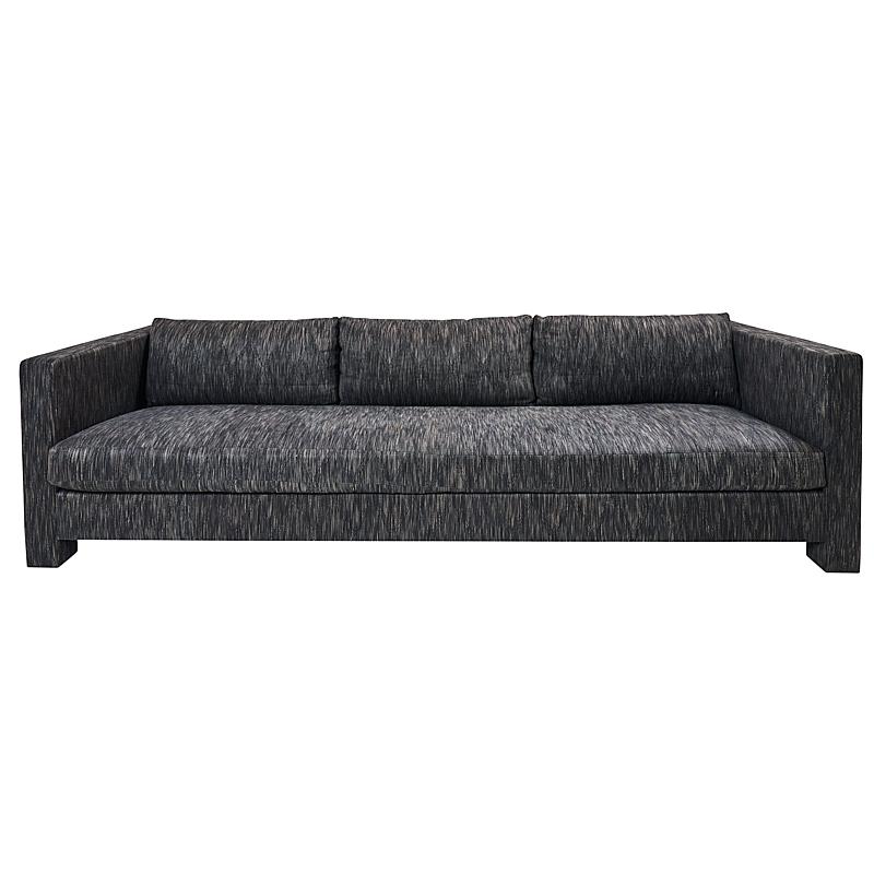 Minimalist Schumacher Custom Sofa by J & P Custom Upholstery NYC For Sale