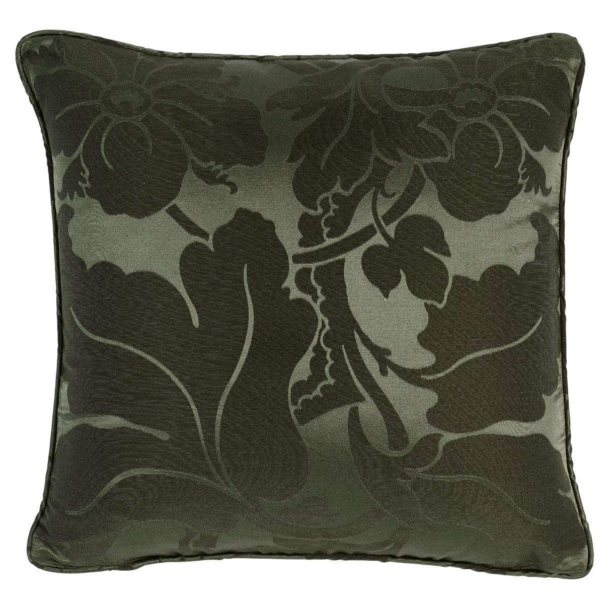 Schumacher Dandridge Damask 18" Pillow in Magnolia