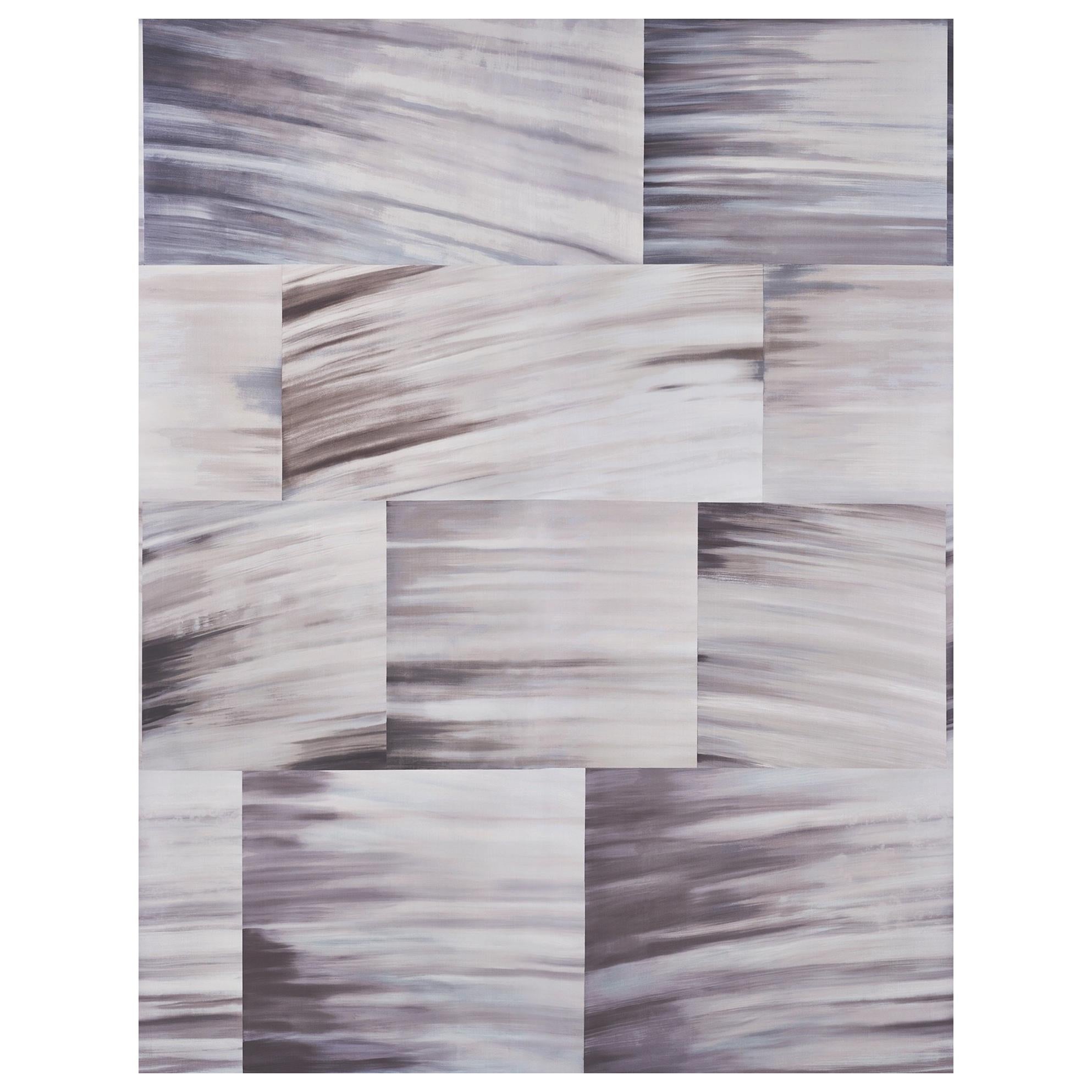 Schumacher David Kaihoi Blocks Geometric Natural Wallpaper Panel