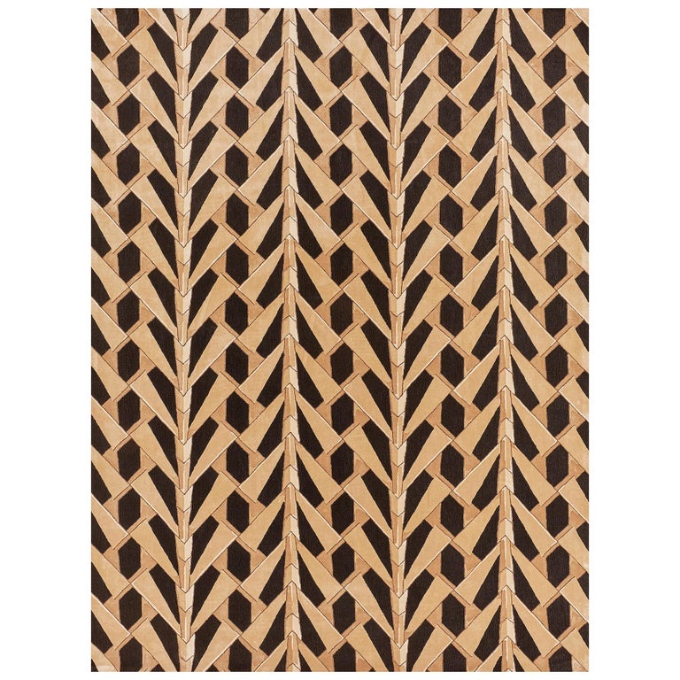 Schumacher Deco Bamboo Area Rug In Hand, Bamboo Area Rugs 9 X 12 Cm