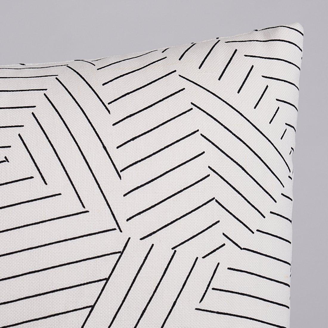 This pillow features Deconstructed Stripe by Miles Redd for Schumacher with a Self-Welt finish. This graphic collage of stripes is an homage to the legendary decorator Albert Hadley. Pillow includes a feather/down fill insert and hidden zipper