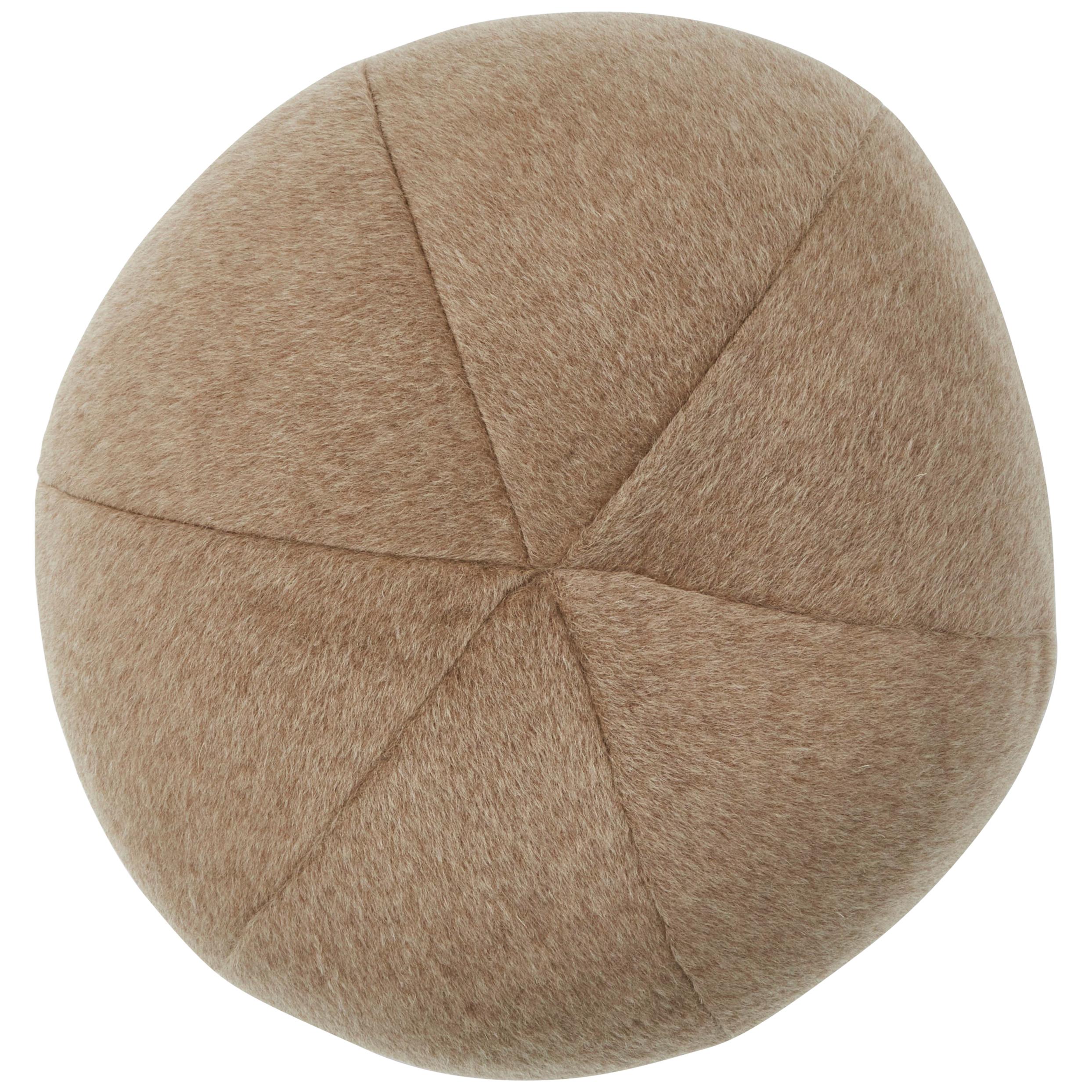 Schumacher Dixon Mohair Sphere Pillow in Driftwood