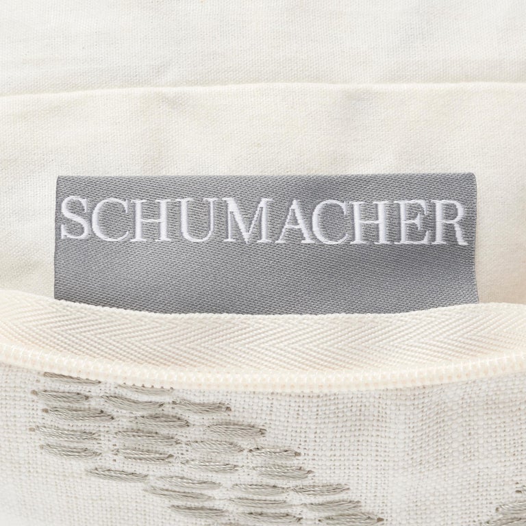 Italian Schumacher Dixon Mohair Weave Vicuna Sphere Pillow For Sale