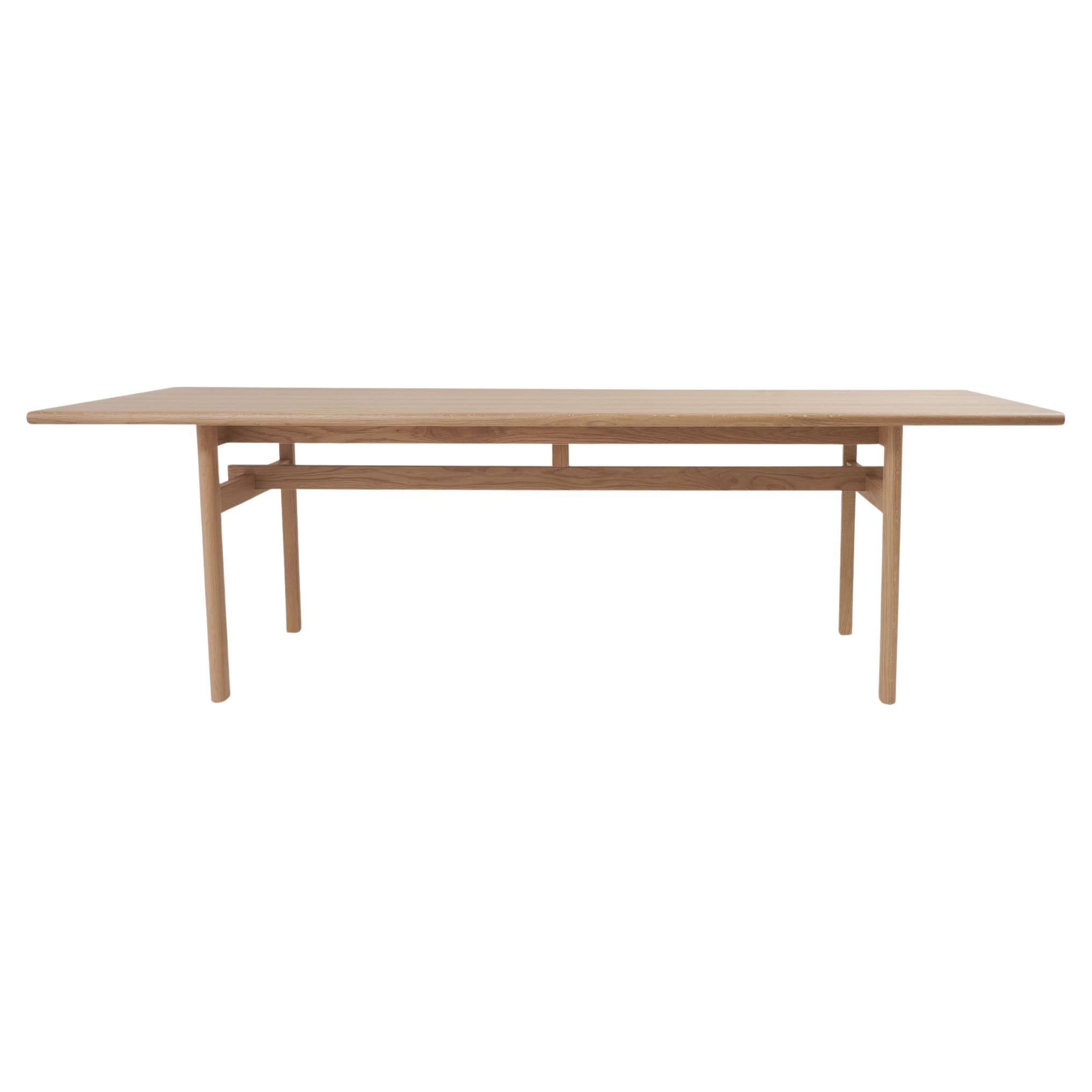 Schumacher Editions Mokki 94.5" Extra Wide Dining Table in White Oak