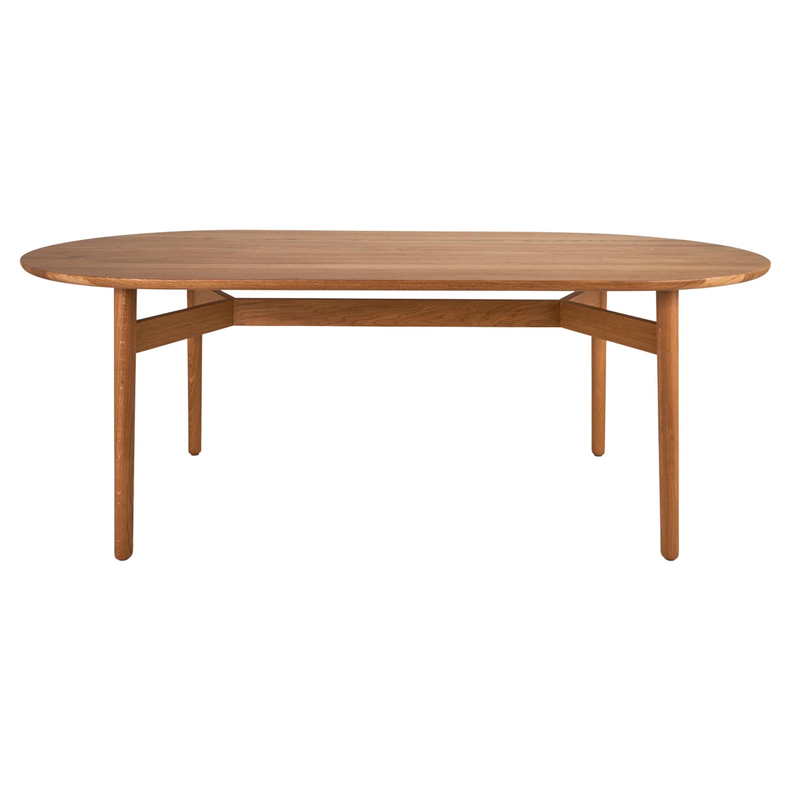 Schumacher Editions Puffin 84" Dining Table in Natural Matte For Sale