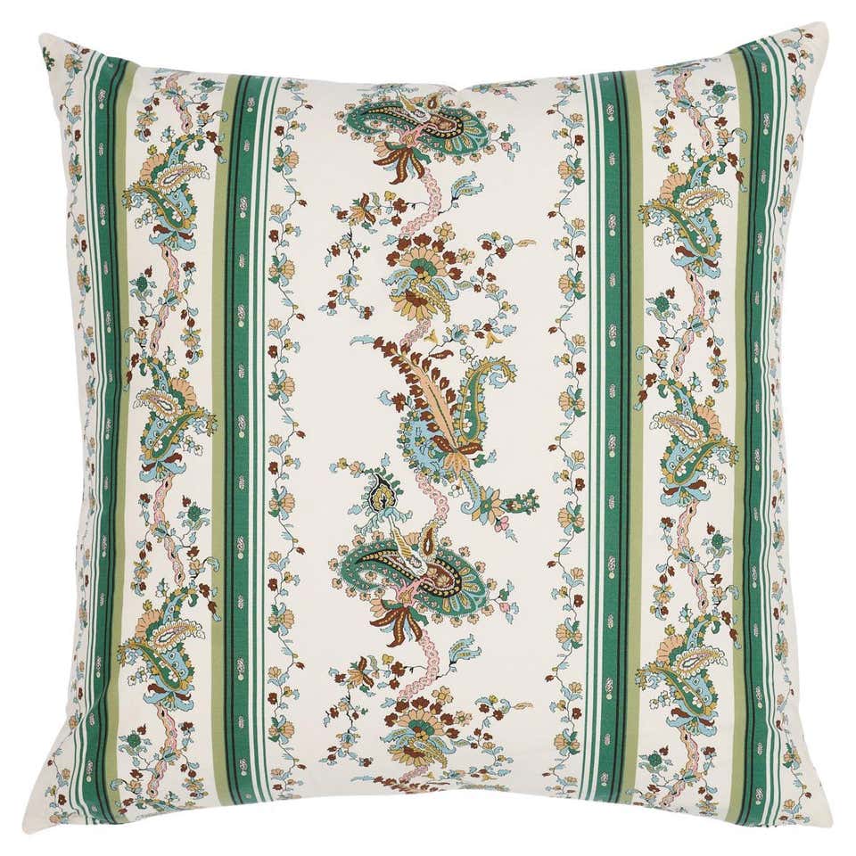 'Paisley' Contemporary, Traditional Fabric in Hot Pink on Tea Stain For ...