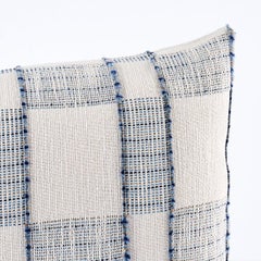 Schumacher Elko Plaid Pillow In Indigo