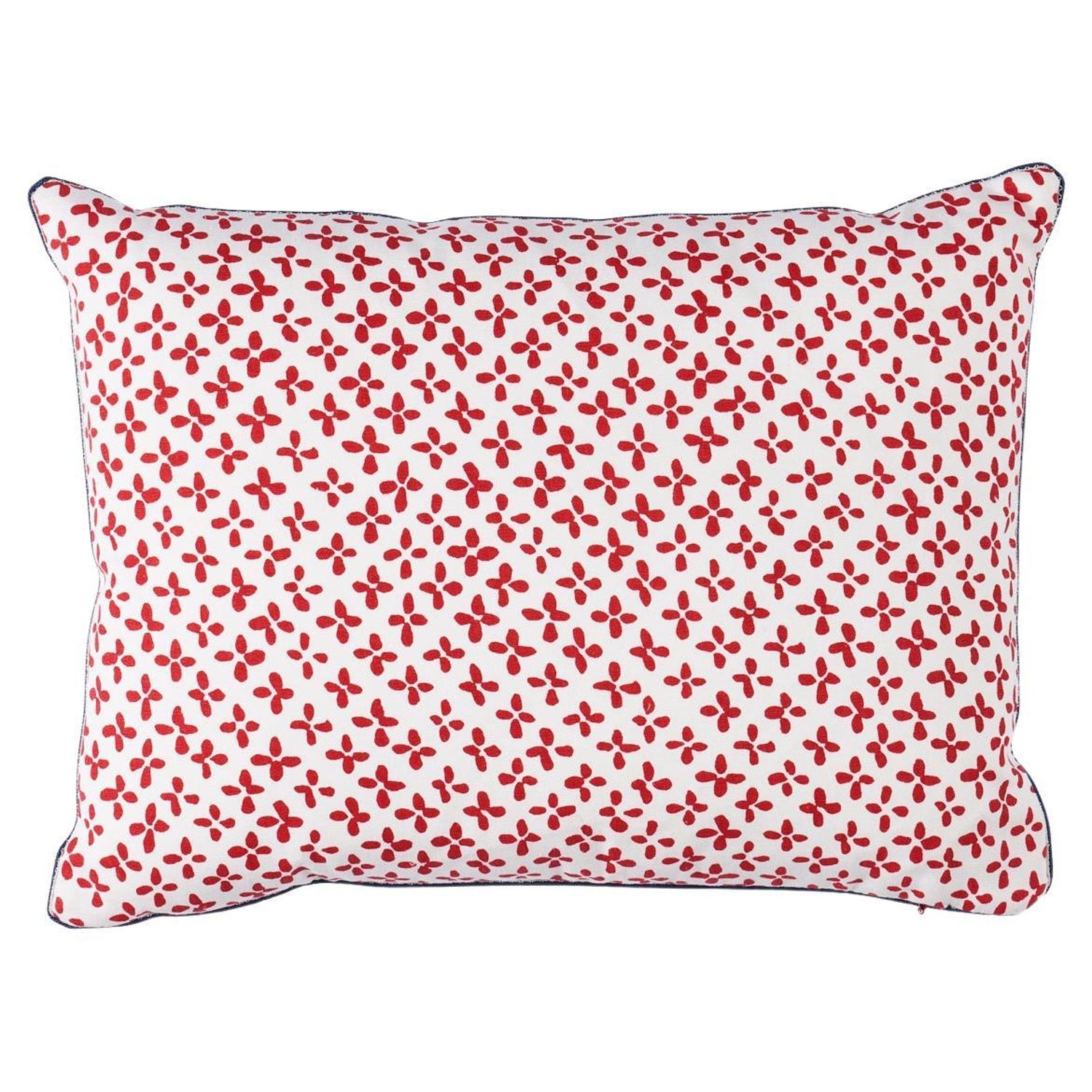 Schumacher Emerson 16" x 12" Pillow in Red For Sale at 1stDibs