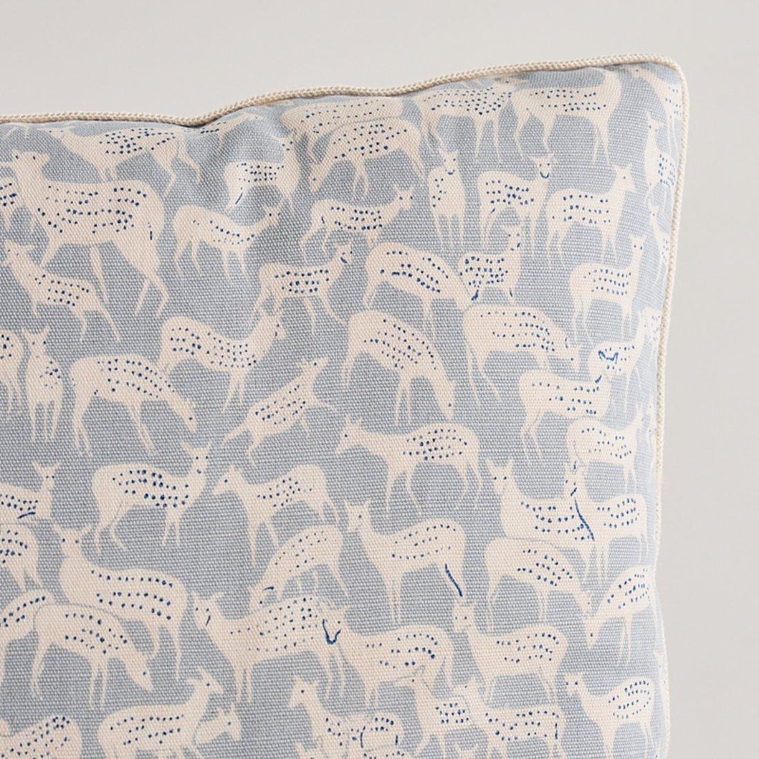 This pillow features Fauna with a Self Welt finish. You can’t help but be charmed by blush-colored Magical Menagerie, a painterly study of flora and fauna based on an early 20th-century document in our archives. Part of the Flight of Fancy