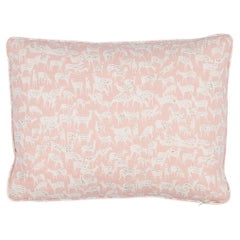 Schumacher Fauna 18" x 12" Pillow in Dusty Pink
