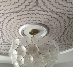 Schumacher Feather Bloom Sisal Wallpaper In Dove