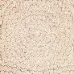 Schumacher Feather Bloom Sisal Wallpaper In Venetian Pink
