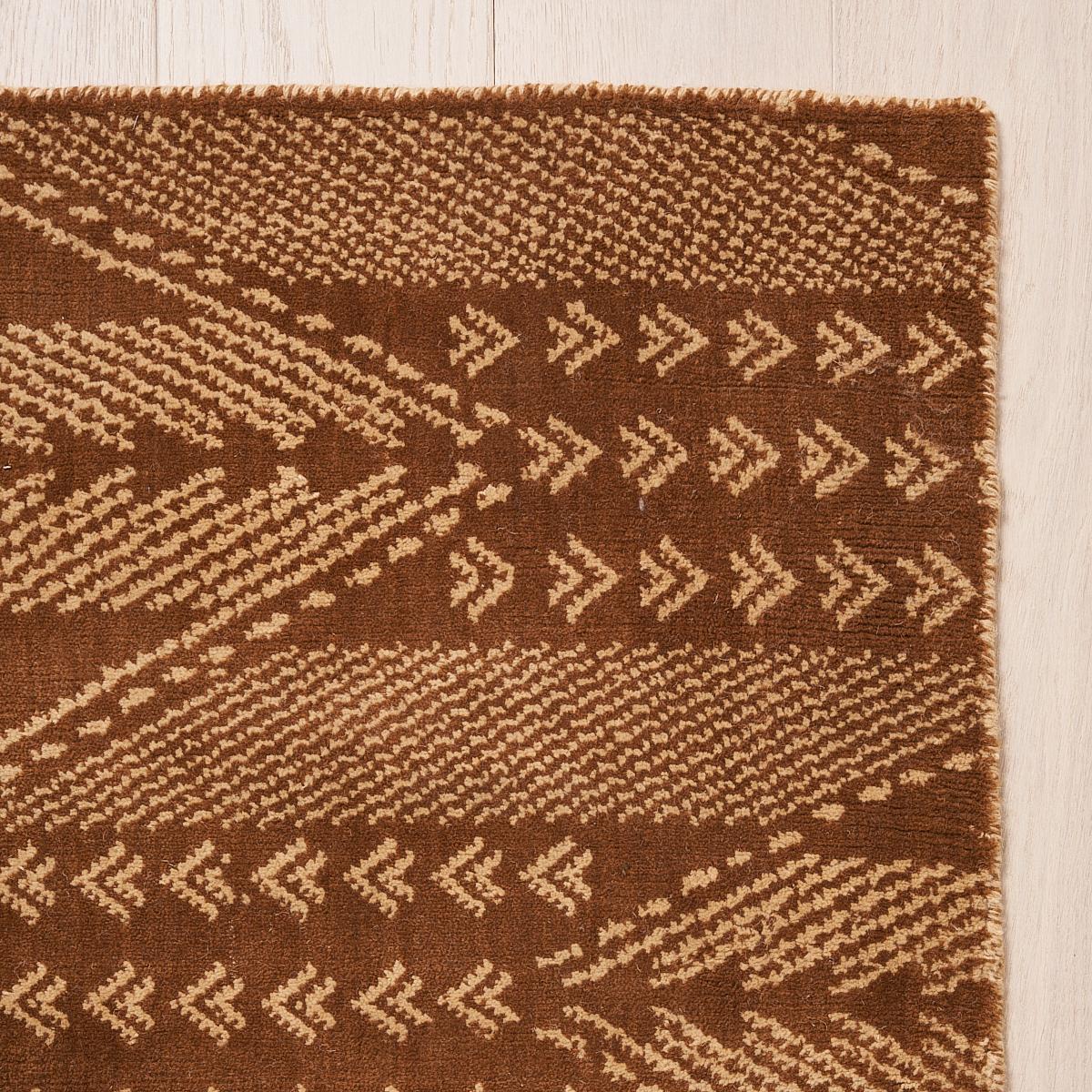 This rug will ship in December. Made with a wool-and-cotton jacquard weave, Fitzgerald is a large-scale zigzag pattern with unique chevron details and lovely texture. An adaptation of our popular Fitzgerald fabric, this dynamic, Art Deco–inspired