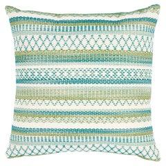 Schumacher Fremont I/O in Green  22" Pillow