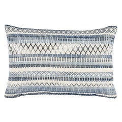 Schumacher Fremont Indoor/Outdoor 20" Lumbar Pillow in Blue