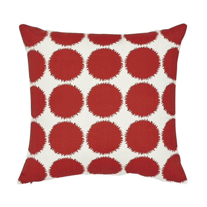 Fuzz II I/O Pillow in Red, 18" For Sale