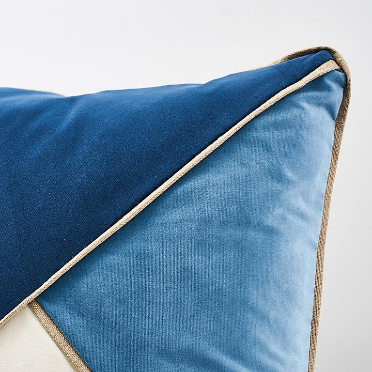 Schumacher Gainsborough Velvet Pillow For Sale at 1stDibs