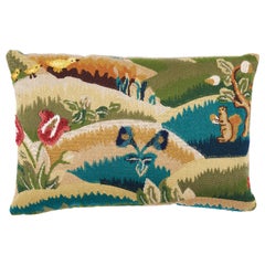 Schumacher Gerry Embroidery II Pillow in Document