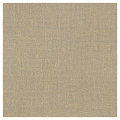 Schumacher Gilded Linen Wallpaper In Slate & Gold