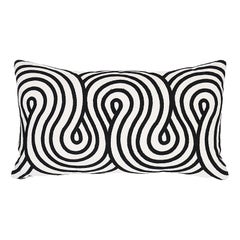 Cuscino Schumacher Giraldi Embroidery in Black 20 x 13