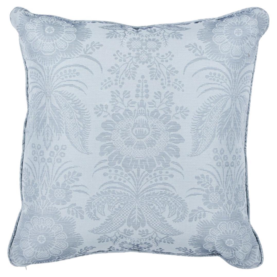 Schumacher Greta in Blue 20" Pillow For Sale