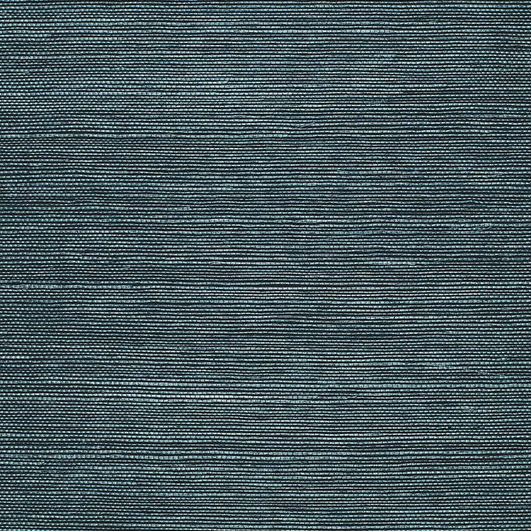 Schumacher Haruki Sisal Wallpaper In Peacock For Sale at 1stDibs