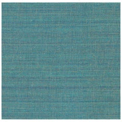 Schumacher Hemp Shimmer Wallpaper In Peacock Shimmer