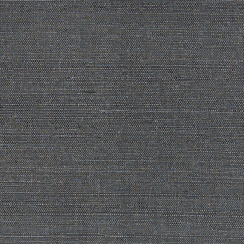 Schumacher Hemp Shimmer Wallpaper In Slate Shimmer