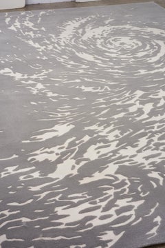 Schumacher Hurricane Haze Area Rug in Wool Silk, Patterson Flynn Martin