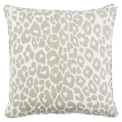 Schumacher Iconic Leopard 18" Pillow Two-Sided Linen Pillow 