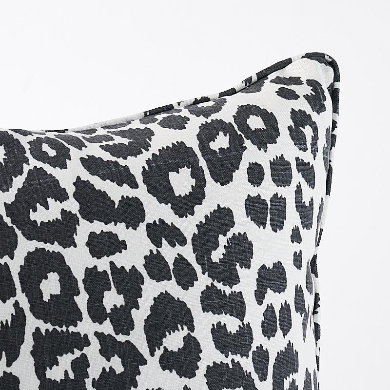 This pillow features Iconic Leopard Fabric (Item# 175722) with a Self-Welt finish. We first introduced this sexy pattern in the 1970s. In 11 versatile colors, it's eternally chic. Pillow includes a feather/down fill insert and hidden zipper closure.