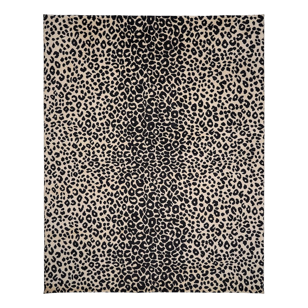 Schumacher: Ikonischer Leoparden-Teppich 9'' x 12'' in Graphit