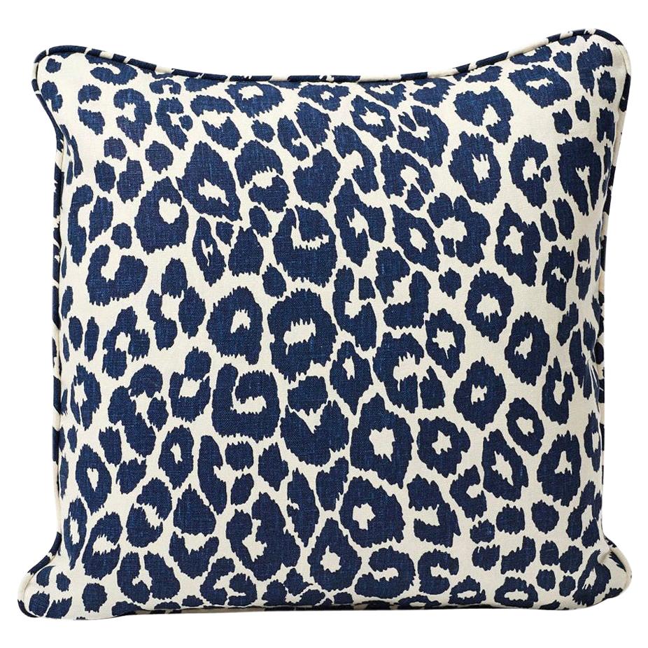 Blue animal print pillows sale