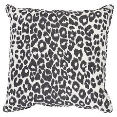 Schumacher Iconic Leopard in Graphite 22" Pillow