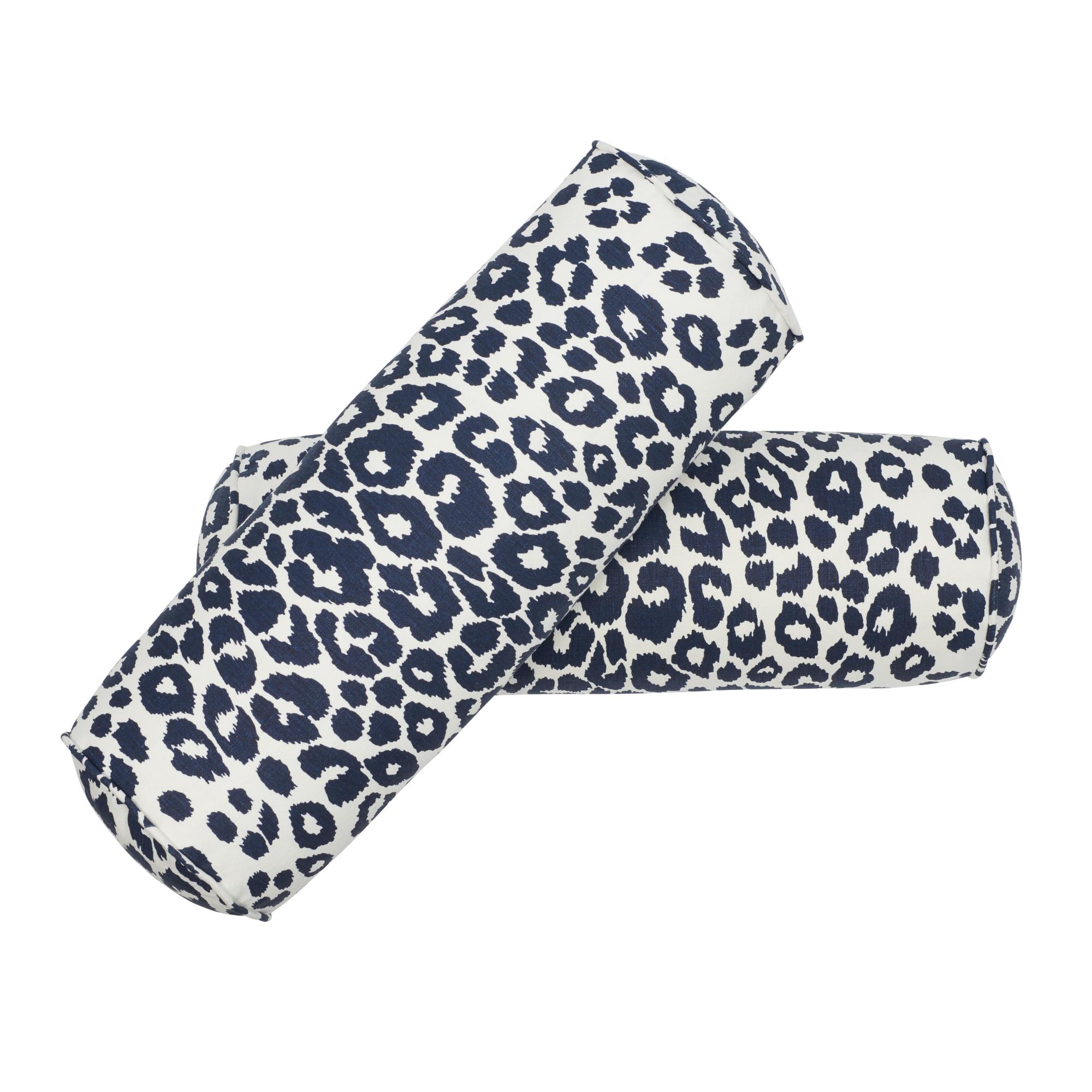 leopard bolster pillow