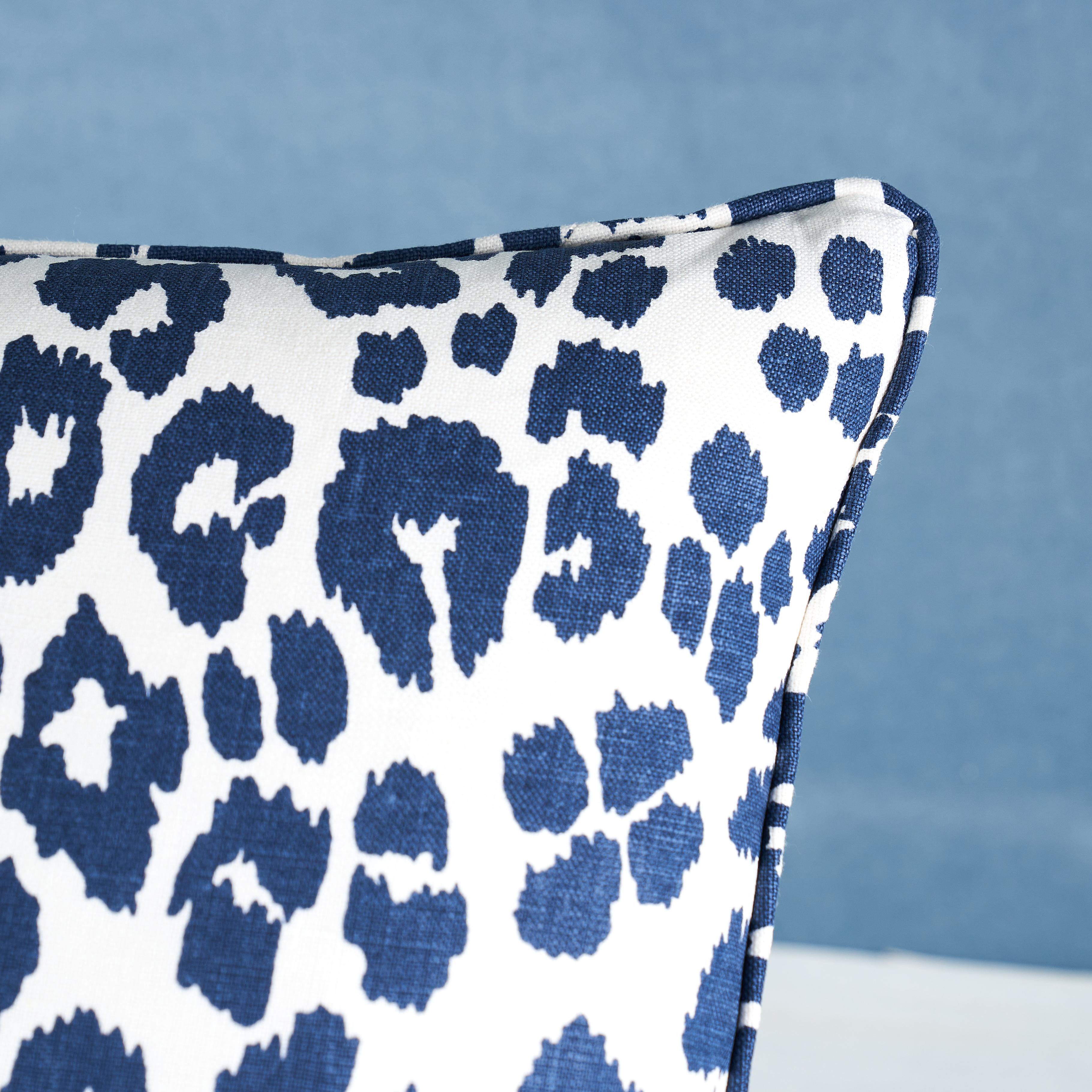 This pillow features Iconic Leopard with a self welt finish. We first introduced this sexy pattern in the 1970s. In 11 versatile colors, it's eternally chic. Pillow includes a feather/down fill insert and hidden zipper closure.   

*If out of stock,