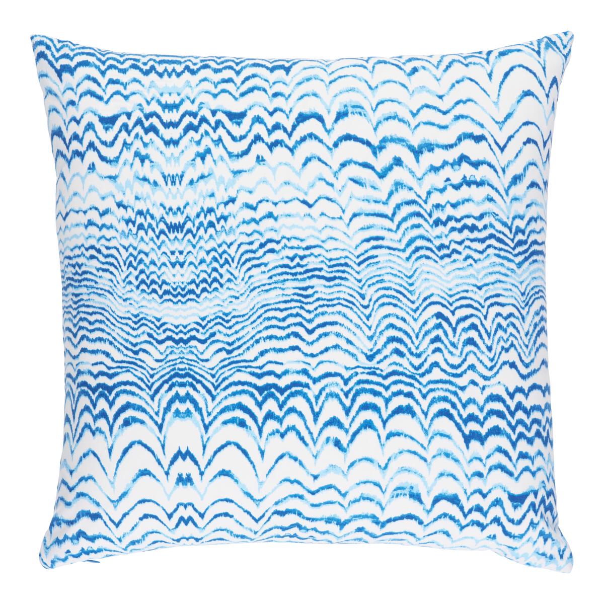 Ink Wave Print I/O Pillow 22 " For Sale