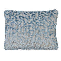 Schumacher Janis Velvet 18x12" Pillow in Moonstone