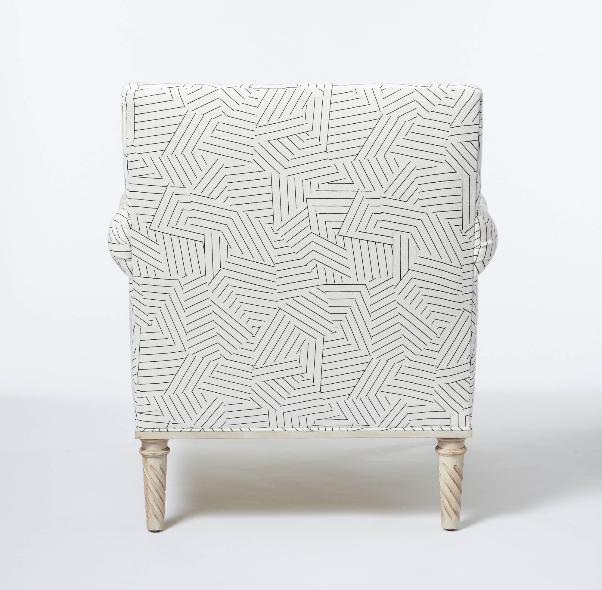 deconstructed accent chair