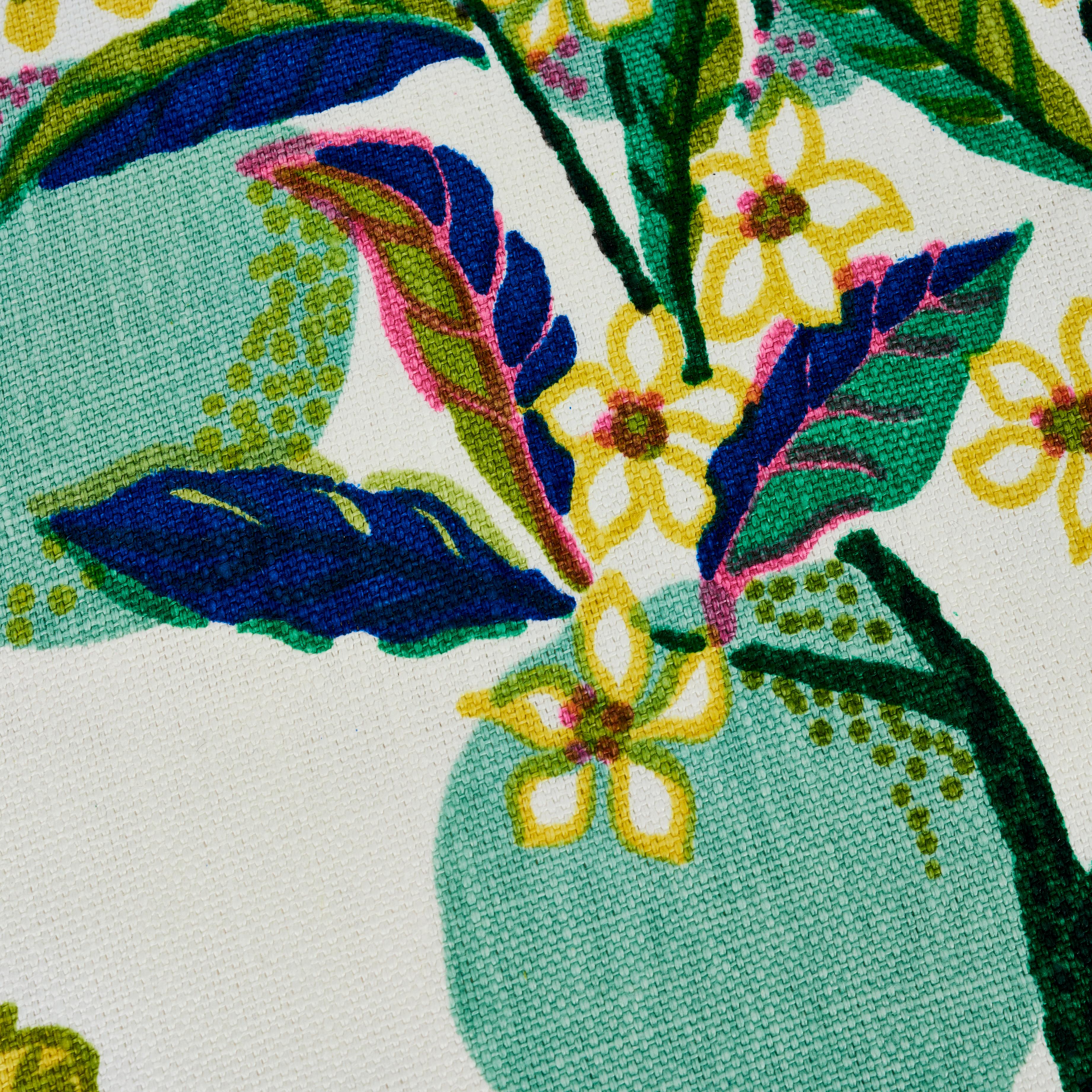 Coussin en lin à deux faces Schumacher Citrus avec citrons verts de Josef Frank Neuf - En vente à New York, NY