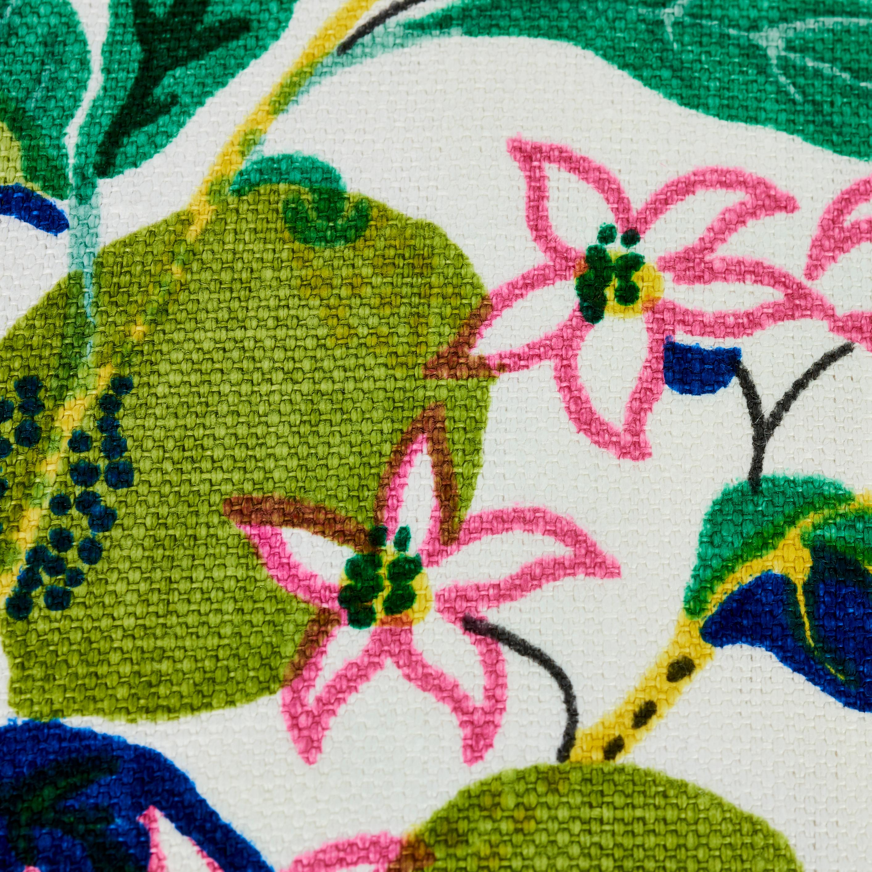 XXIe siècle et contemporain Coussin en lin à deux faces Schumacher Citrus avec citrons verts de Josef Frank en vente