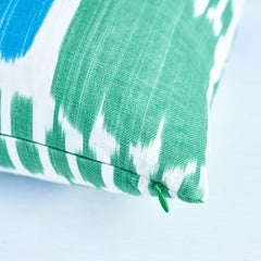 Schumacher Kandira Pillow in Peacock