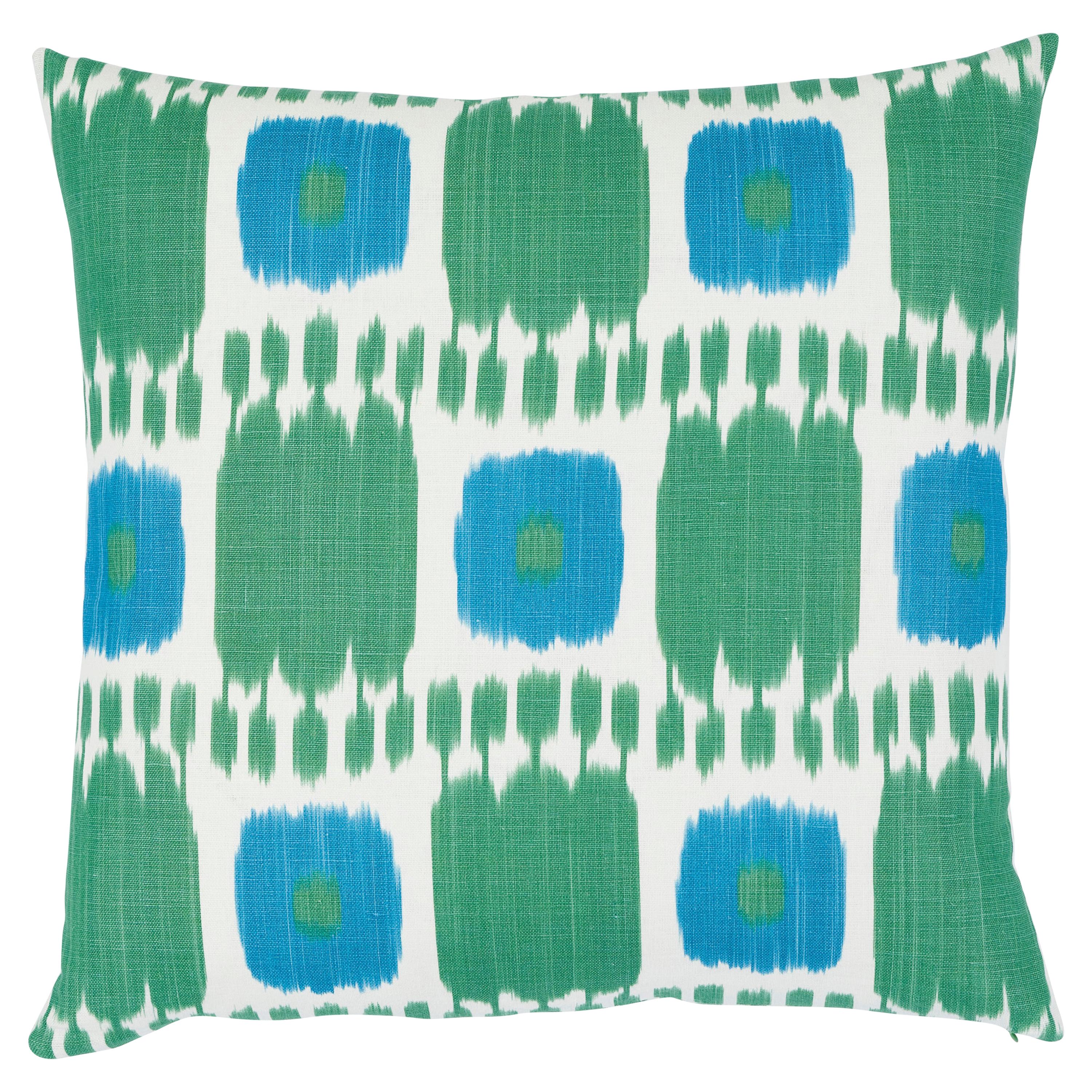 Schumacher Kandira Pillow in Peacock