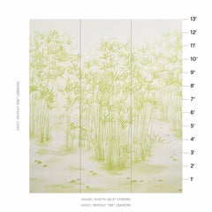 Schumacher Kanji Wallpaper Mural in Green